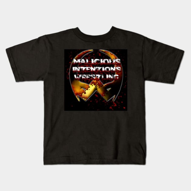 Malicious Intentions logo Kids T-Shirt by GrinderGangGamingNetwork